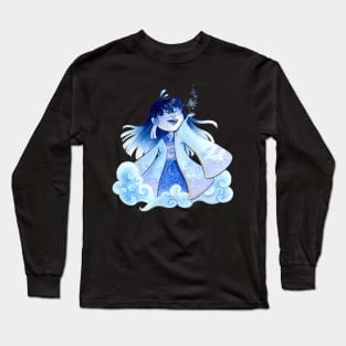 Yuki-onna performing snow magic Long Sleeve T-Shirt